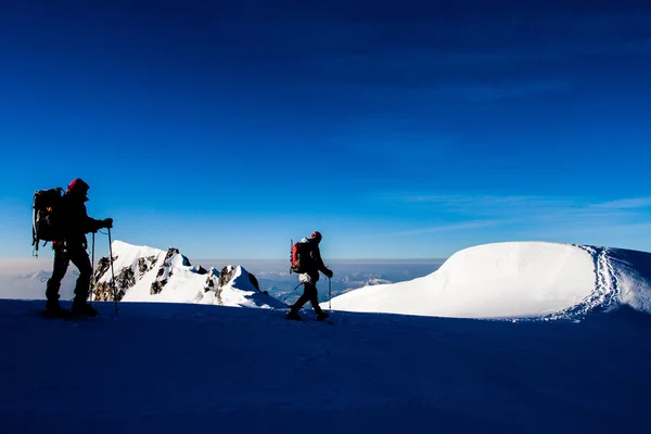 Alpine climbing — Stock Photo, Image