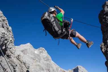 via ferrata (klettersteig tırmanma)