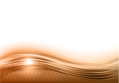 brown wave clipart