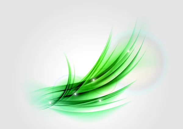 Forma verde abstrata — Vetor de Stock