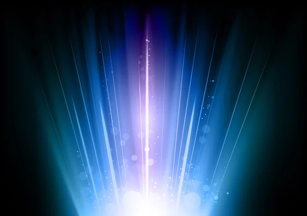 Blue flares — Stock Vector