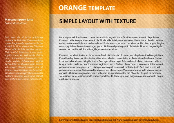 Orange template — Stock Vector