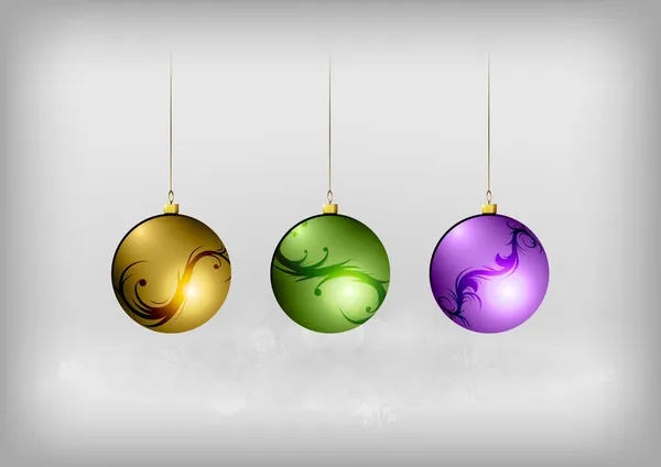 Christmas balls — Stock Vector