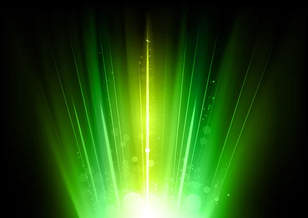 緑の光線 — ストックベクタ