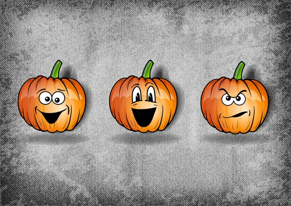 Halloween pompoenen — Stockvector