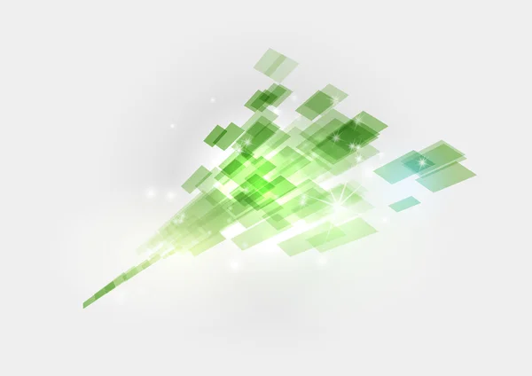 Flèche abstraite verte — Image vectorielle