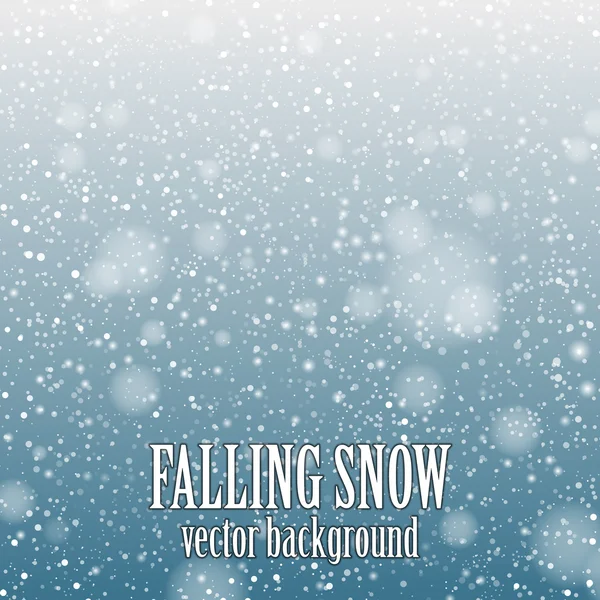 Falling snow — Stock Vector