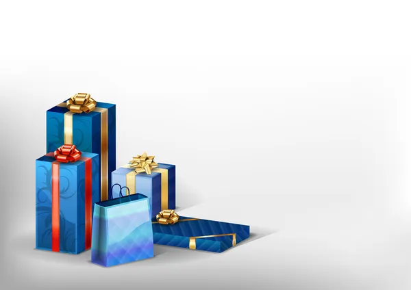 Μπλε δώρα — Διανυσματικό Αρχείο