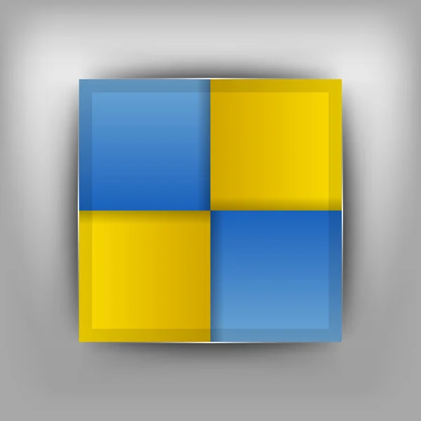 Blå och gula layout — Stock vektor