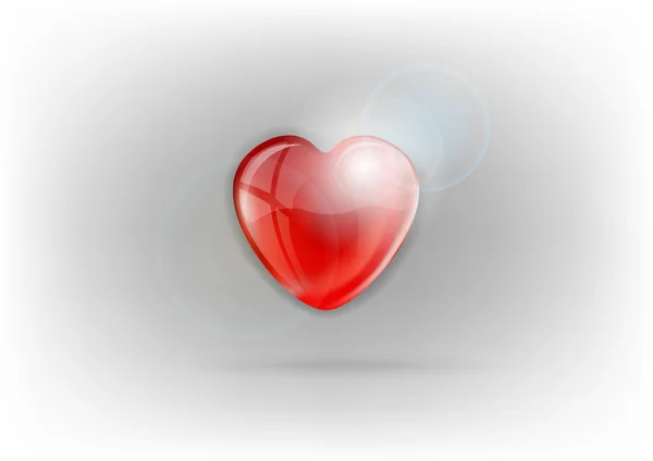 Corazón brillante — Vector de stock