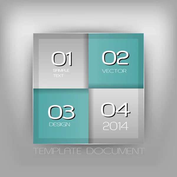 Turquoise Layout — Stock Vector