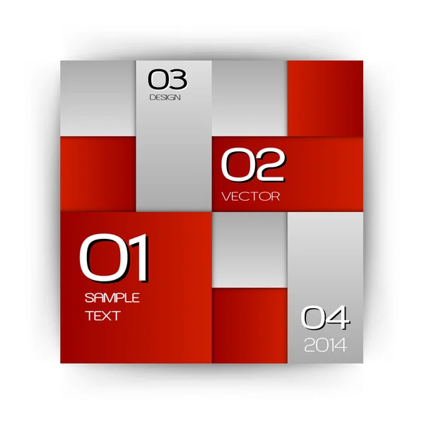 Layout vermelho — Vetor de Stock