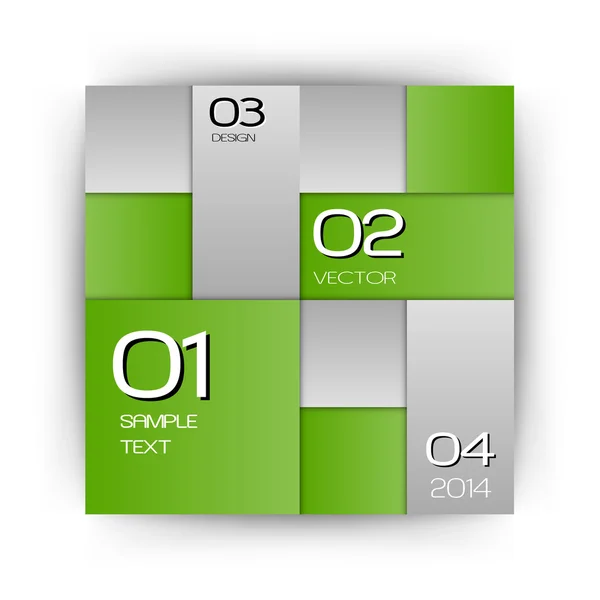 Layout verde — Vetor de Stock