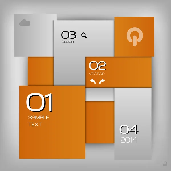 Mise en page orange — Image vectorielle
