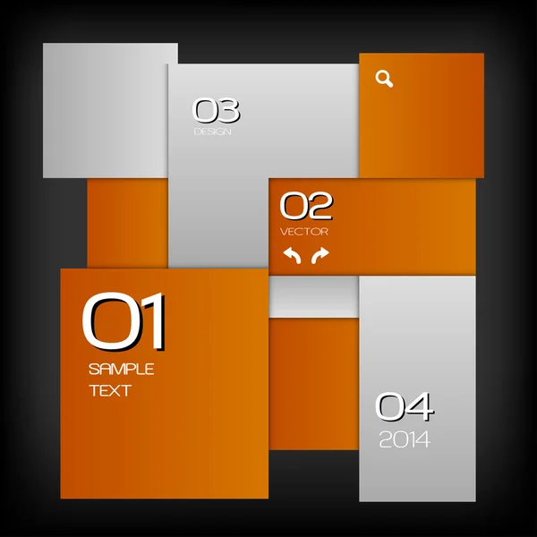Oranje lay-out — Stockvector