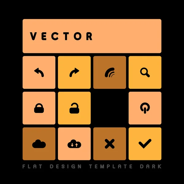 Platt design — Stock vektor