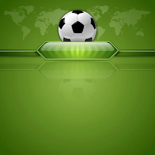 Groene voetbal — Stockvector