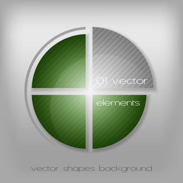Zelený symbol — Stockový vektor