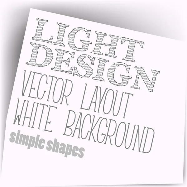 Simple Layout — Stock Vector