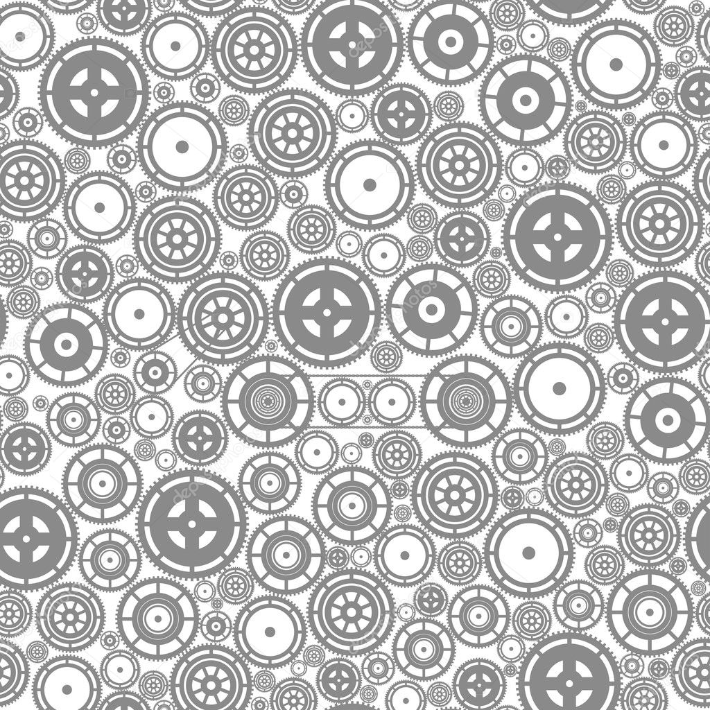 Seamless Cogwheel Pattern