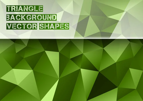 Зеленые треугольники — стоковый вектор