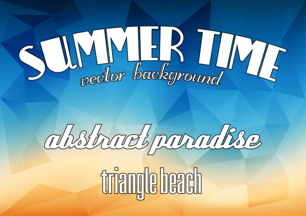 Praia de verão — Vetor de Stock