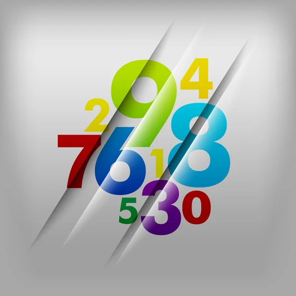 Numbers Background — Stock Vector