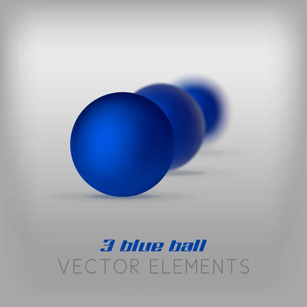 Bolas azules — Vector de stock