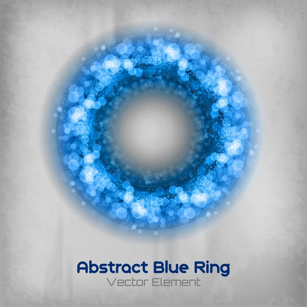 Anillo azul — Vector de stock