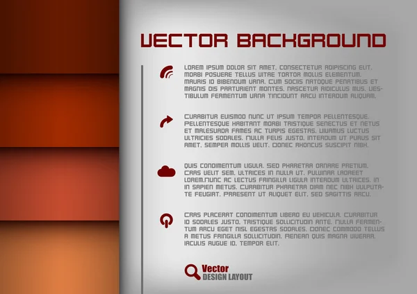Design layout röd — Stock vektor