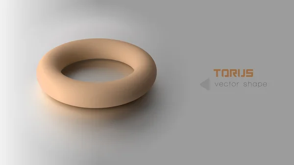 Torus naranja — Vector de stock