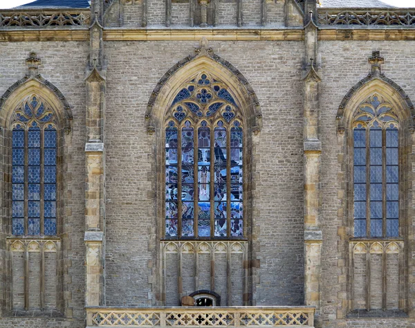 Gotik pencere vitray — Stok fotoğraf