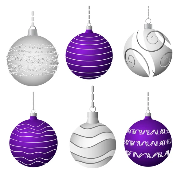 Boules de Noël vectorielles — Image vectorielle