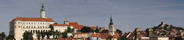 Panorama - mikulov Kalesi ve mikulov şehir