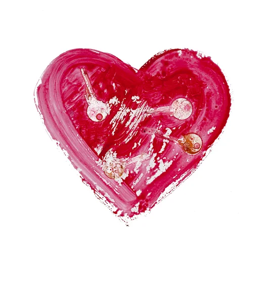 Painted heart - symbol of love — Stock Photo, Image