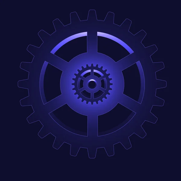 Vector gear - cog wheel — Stock Vector