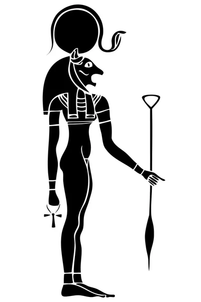 Bastet - godin van het oude Egypte — Stockvector