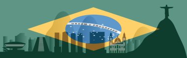 Vektör Rio de Janeiro ufuk çizgisi