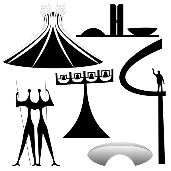 brasilia yerlerinden vektör