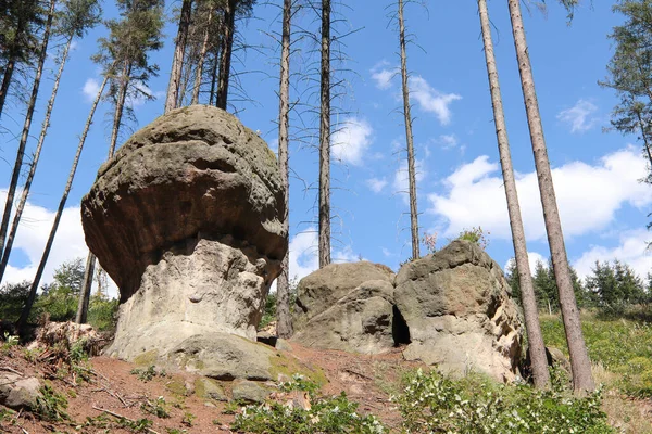 Rocks Gnomes Also Rocks Elves Nature Preserve Bizarre Rock Formations — Stockfoto