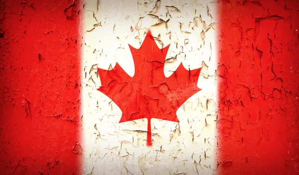 Vintage kanadai zászló — Stock Fotó