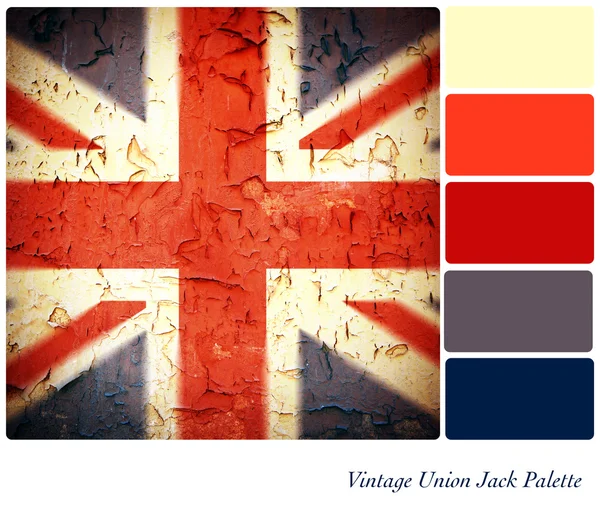 Vintage Union Jack Palette — Stock Photo, Image