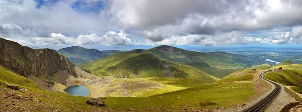 Panorama de Snowdonia — Fotografia de Stock