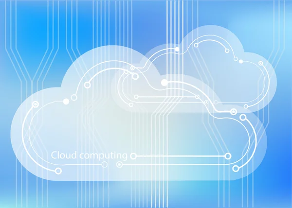 Cloud computing3 — Stock Vector