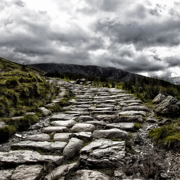 Monte Snowdon caminho — Fotografia de Stock
