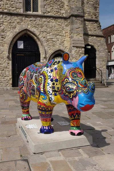 Rhino Parade — Stock Photo, Image