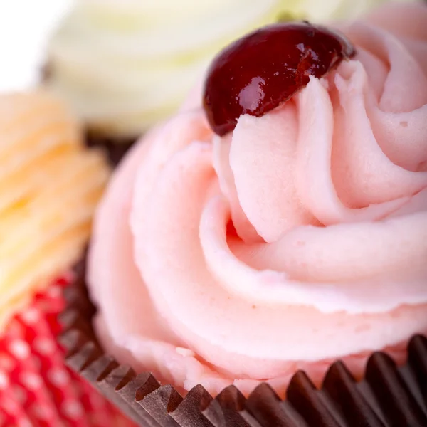 Assorted cupcakes close-up — Fotografia de Stock