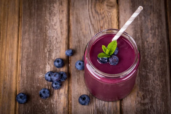 Batido de arándanos — Foto de Stock