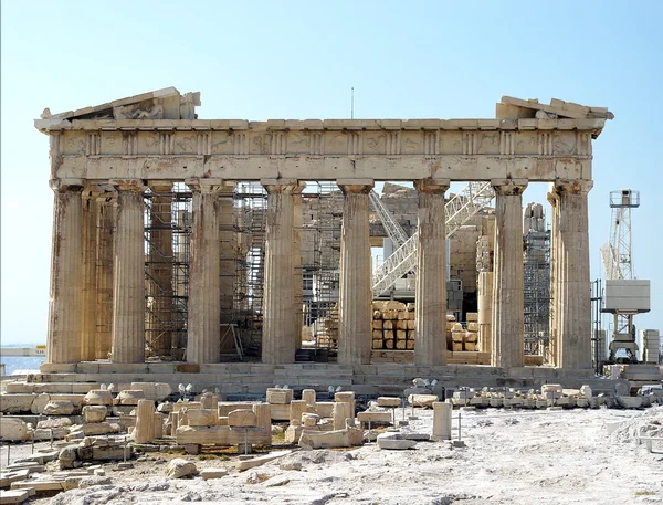 Parthenon restaurování — Stock fotografie