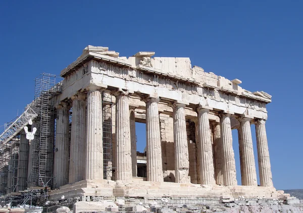 Parthenon, främre fasaden — Stockfoto